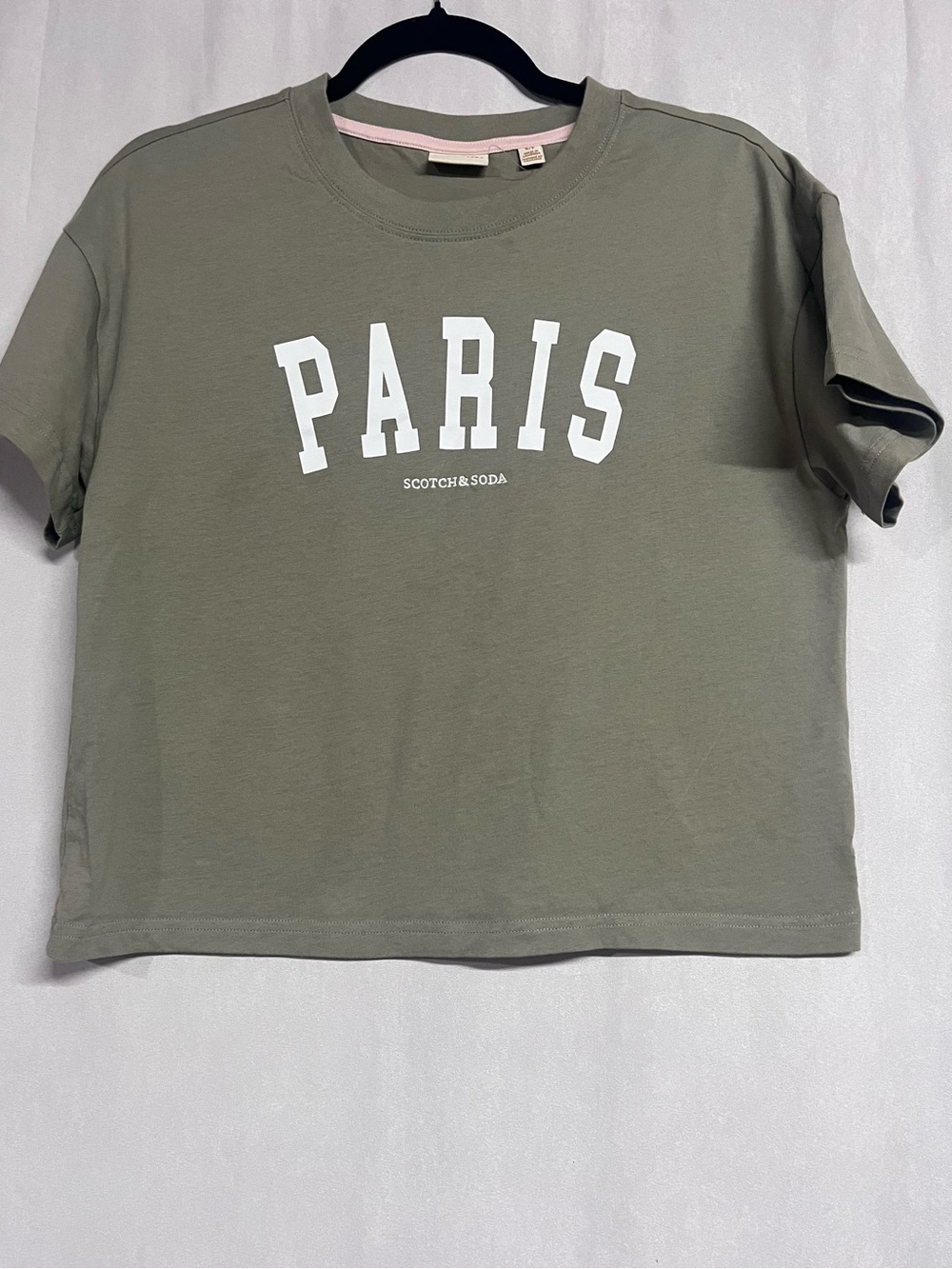 Scotch & Soda Women's Paris Graphic Tee - Cropped Size Small